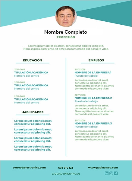 plantilla currículum chef